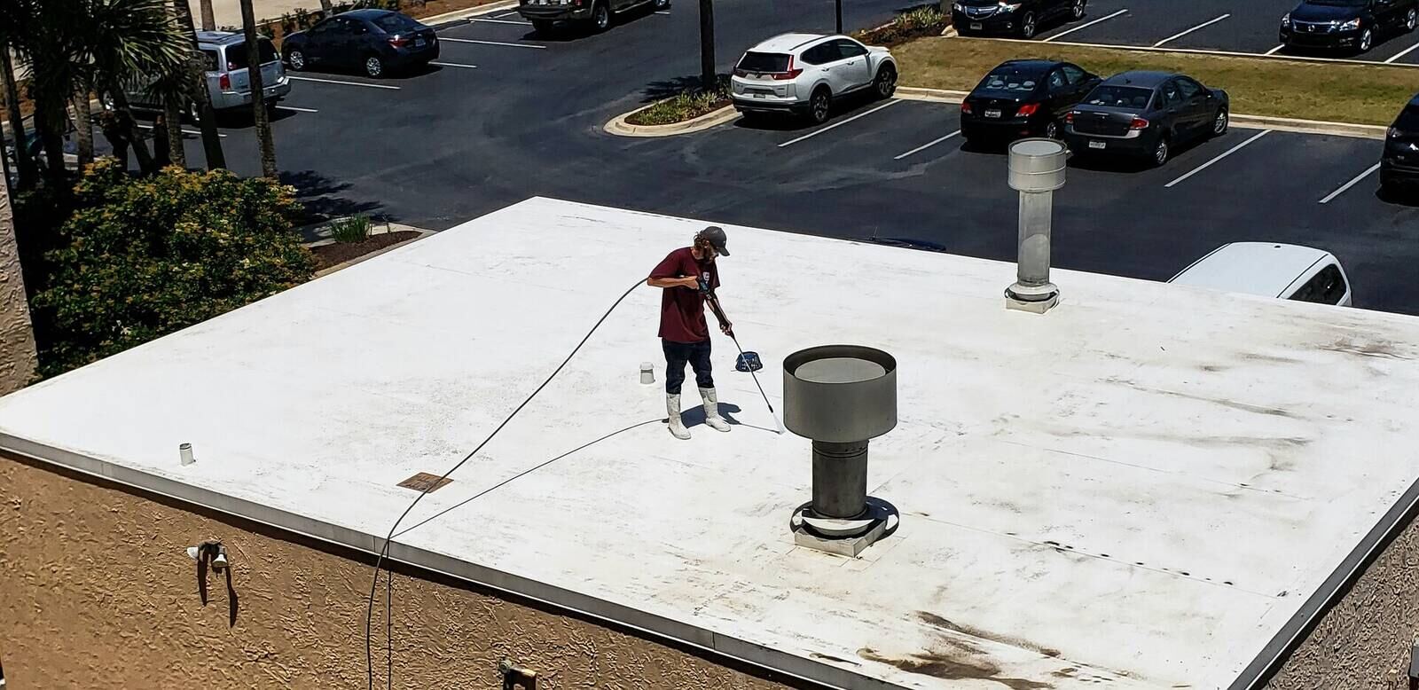 Flat foam roofing Tucson